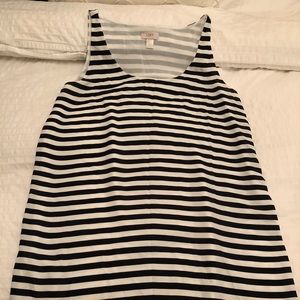 LOFT | Navy and White Sundress